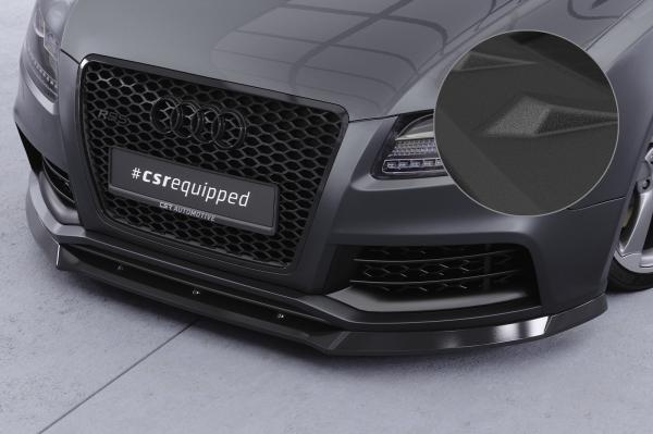CSR Frontspoiler | Cup-Spoilerlippe mit ABE für Audi RS5 (8T) CSL837-S schwarz matt strukturiert (keine Lackierung erforderlich)