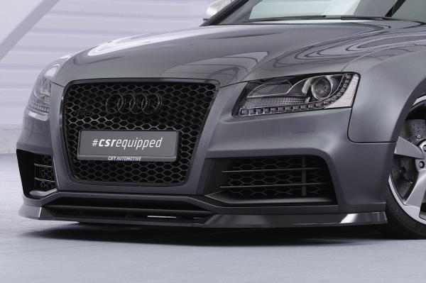 CSR Frontspoiler | Cup-Spoilerlippe mit ABE für Audi RS5 (8T) CSL837-G Glossy schwarz Hochglanz (keine Lackierung erforderlich)