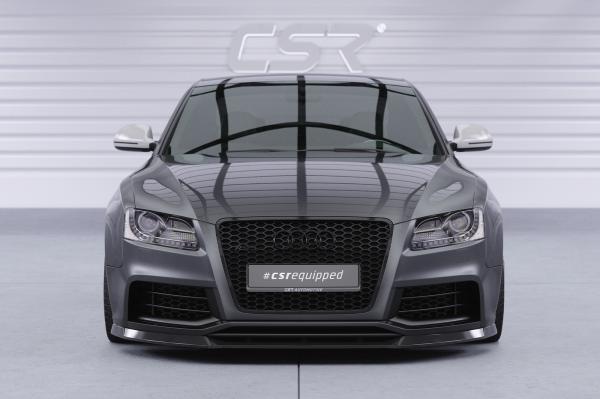 CSR Frontspoiler | Cup-Spoilerlippe mit ABE für Audi RS5 (8T) CSL837-G Glossy schwarz Hochglanz (keine Lackierung erforderlich)