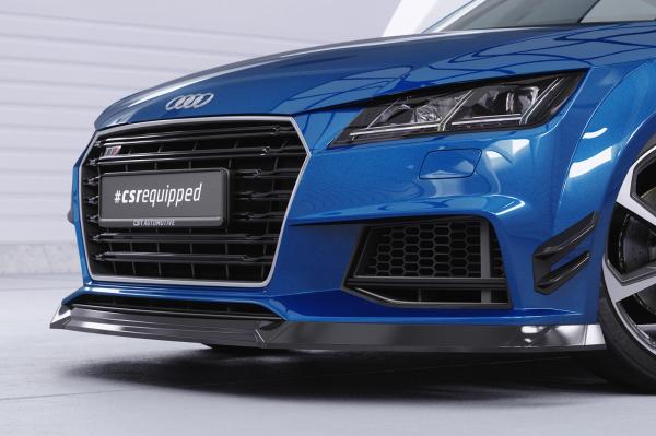 CSR Frontspoiler | Cup-Spoilerlippe mit ABE für Audi TT FV/8S CSL840-L schwarz matt (Lackierung erforderlich)
