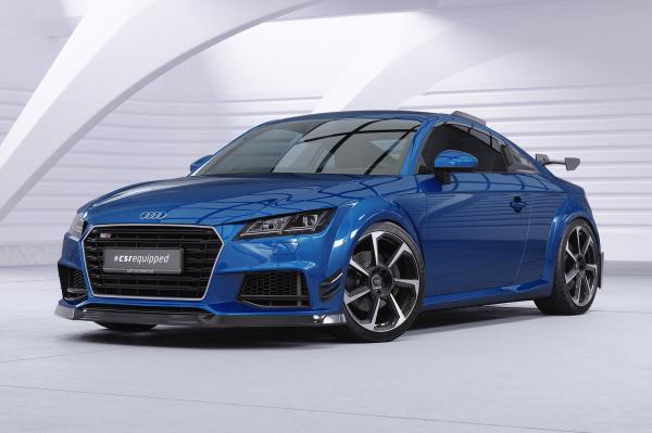 CSR Frontspoiler | Cup-Spoilerlippe mit ABE für Audi TT FV/8S CSL840-L schwarz matt (Lackierung erforderlich)