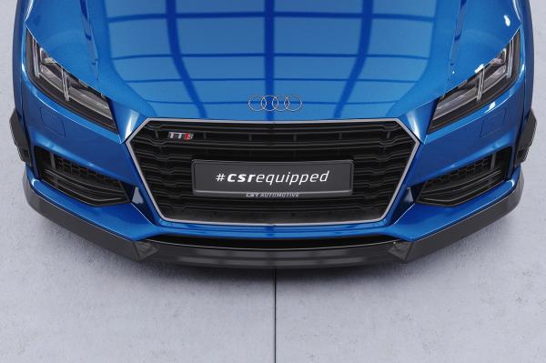 CSR Frontspoiler | Cup-Spoilerlippe mit ABE für Audi TT FV/8S CSL840-L schwarz matt (Lackierung erforderlich)