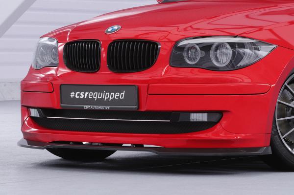 CSR Frontspoiler | Cup-Spoilerlippe mit ABE für BMW 1er E81 / E87 CSL841-L schwarz matt (Lackierung erforderlich)