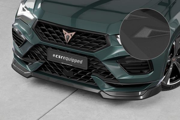 CSR Frontspoiler | Cup-Spoilerlippe mit ABE für Cupra Ateca (Typ 5FP, KH7) CSL842-S schwarz matt strukturiert (keine Lackierung erforderlich)