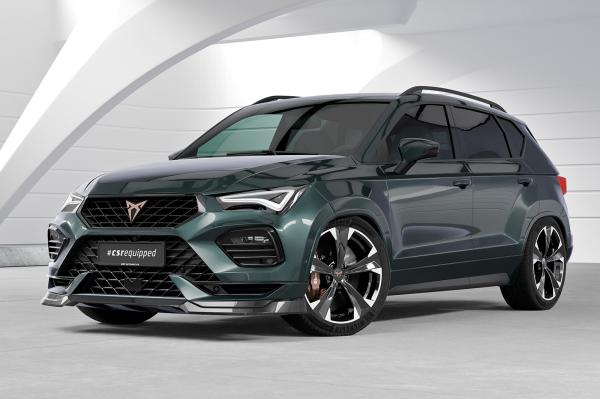 CSR Frontspoiler | Cup-Spoilerlippe mit ABE für Cupra Ateca (Typ 5FP, KH7) CSL842-L schwarz matt (Lackierung erforderlich)