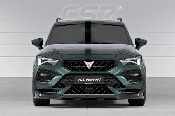 CSR Frontspoiler | Cup-Spoilerlippe mit ABE für Cupra Ateca (Typ 5FP, KH7) CSL842-L schwarz matt (Lackierung erforderlich)