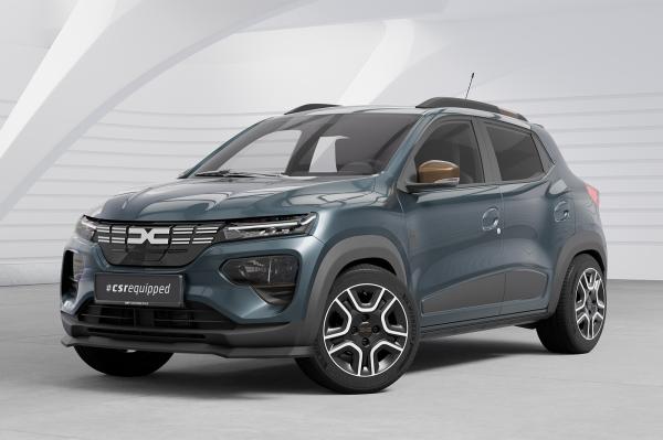 CSR Frontspoiler | Cup-Spoilerlippe mit ABE für Dacia Spring Electric CSL843-L schwarz matt (Lackierung erforderlich)