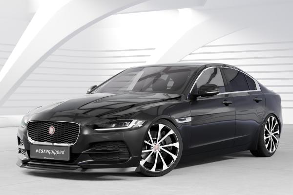 CSR Frontspoiler | Cup-Spoilerlippe mit ABE für Jaguar XE (X760) CSL845-G Glossy schwarz Hochglanz (keine Lackierung erforderlich)