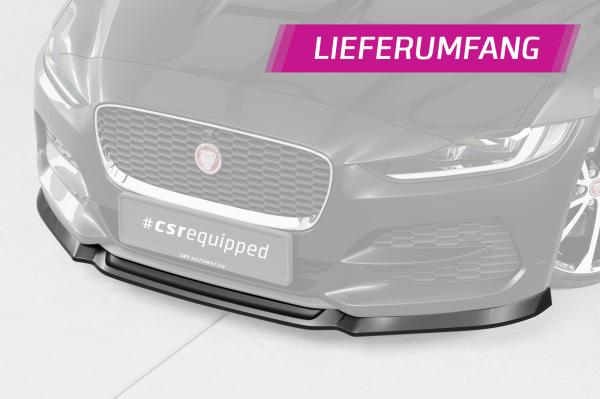 CSR Frontspoiler | Cup-Spoilerlippe mit ABE für Jaguar XE (X760) CSL845-G Glossy schwarz Hochglanz (keine Lackierung erforderlich)