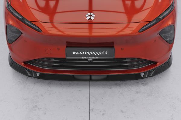 CSR Frontspoiler | Cup-Spoilerlippe mit ABE für Nio ET7 CSL847-C Carbon Look Hochglanz (keine Lackierung erforderlich)