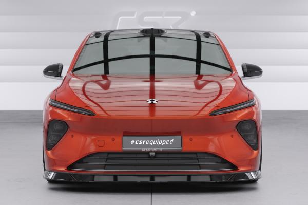 CSR Frontspoiler | Cup-Spoilerlippe mit ABE für Nio ET7 CSL847-C Carbon Look Hochglanz (keine Lackierung erforderlich)