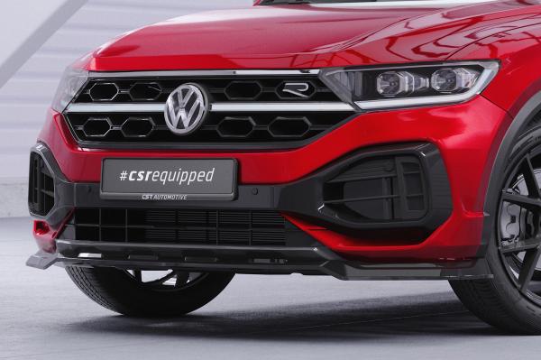CSR Frontspoiler | Cup-Spoilerlippe mit ABE für VW T-Roc (A1) R-Line CSL851-L Lackierung erforderlich (schwarz matt)