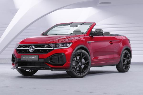CSR Frontspoiler | Cup-Spoilerlippe mit ABE für VW T-Roc (A1) R-Line CSL851-L Lackierung erforderlich (schwarz matt)