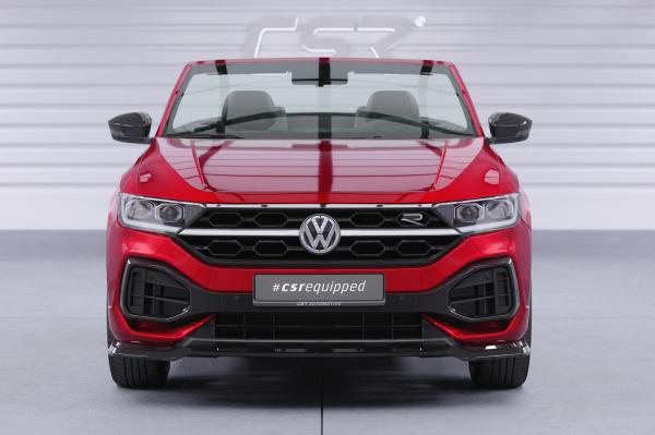 CSR Frontspoiler | Cup-Spoilerlippe mit ABE für VW T-Roc (A1) R-Line CSL851-L Lackierung erforderlich (schwarz matt)