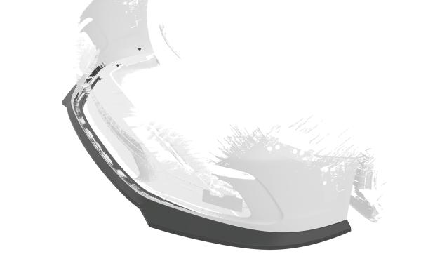 CSR Frontspoiler | Cup-Spoilerlippe mit ABE für Porsche 718 Boxster 982 / 718 Cayman 982 CSL853-L Lackierung erforderlich (schwarz matt)