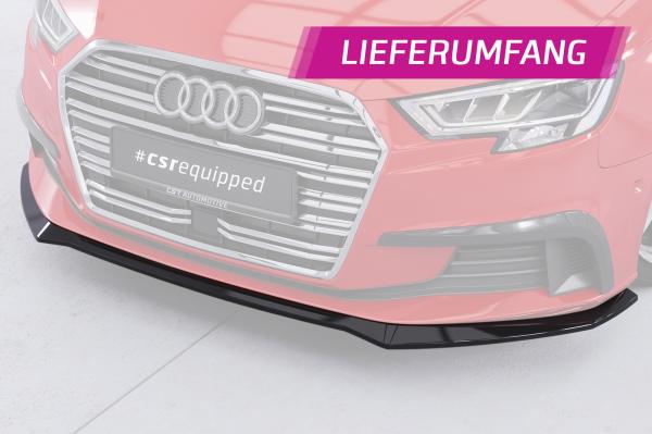 CSR Frontspoiler | Cup-Spoilerlippe mit ABE für Audi A3 8V CSL857-K Kupfer matt (keine Lackierung erforderlich)