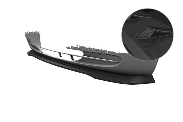 CSR Frontspoiler | Cup-Spoilerlippe mit ABE für Mercedes-Benz Viano W639 / V639 CSL864-M Carbon Look matt strukturiert (keine Lackierung erforderlich)