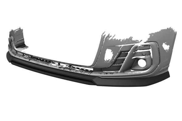 CSR Frontspoiler | Cup-Spoilerlippe mit ABE für Audi A8 D5 (Typ 4N/F8) CSL867-L schwarz matt (Lackierung erforderlich)