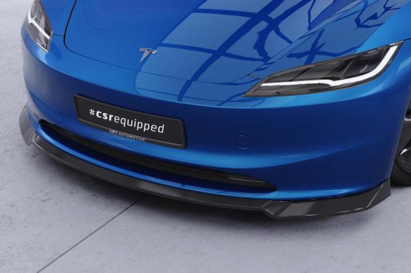 CSR Frontspoiler | Cup-Spoilerlippe mit ABE für Tesla Model 3 CSL869-K Kupfer matt (keine Lackierung erforderlich)