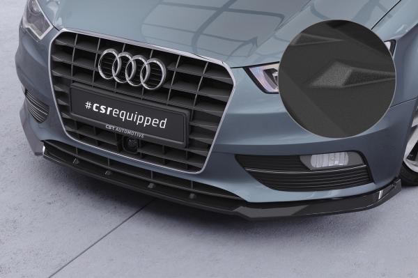 CSR Frontspoiler | Cup-Spoilerlippe mit ABE für Audi A3 8V CSL870-S schwarz matt strukturiert (keine Lackierung erforderlich)