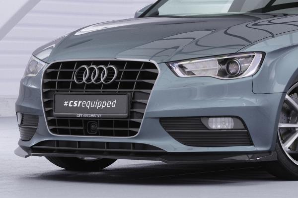 CSR Frontspoiler | Cup-Spoilerlippe mit ABE für Audi A3 8V CSL870-G Glossy schwarz Hochglanz (keine Lackierung erforderlich)