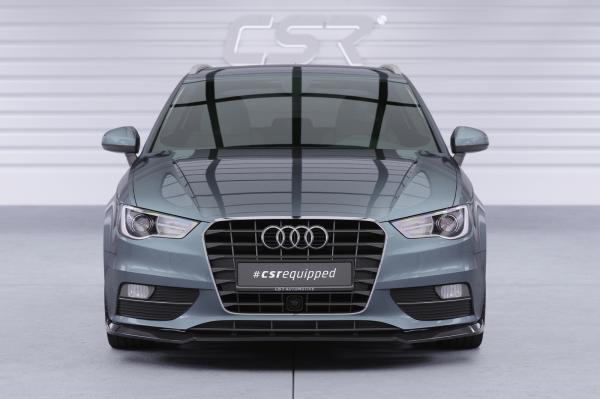 CSR Frontspoiler | Cup-Spoilerlippe mit ABE für Audi A3 8V CSL870-G Glossy schwarz Hochglanz (keine Lackierung erforderlich)
