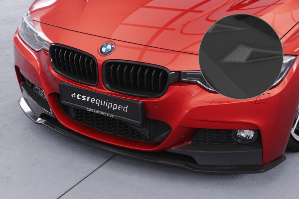 CSR Frontspoiler | Cup-Spoilerlippe mit ABE für BMW 3er F30 / F31 CSL871-S Strukturiert schwarz matt (keine Lackierung erforderlich)
