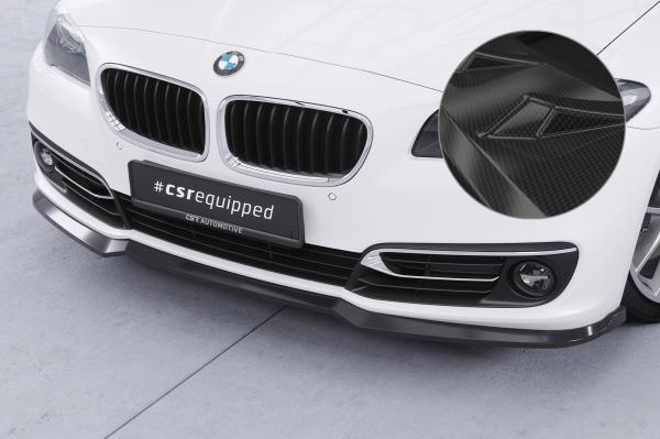 CSR Frontspoiler | Cup-Spoilerlippe mit ABE für BMW 5er F10 / F11 CSL872-C Carbon Look Hochglanz (keine Lackierung erforderlich)