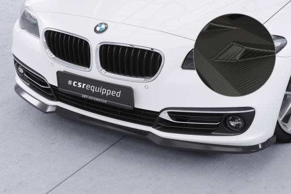 CSR Frontspoiler | Cup-Spoilerlippe mit ABE für BMW 5er F10 / F11 CSL872-M Carbon Look matt strukturiert (keine Lackierung erforderlich)