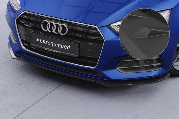 CSR Frontspoiler | Cup-Spoilerlippe mit ABE für Audi A5 (F5) CSL873-L schwarz matt (Lackierung erforderlich)