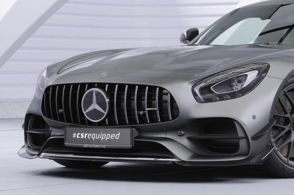 CSR Frontspoiler | Cup-Spoilerlippe mit ABE für Mercedes Benz AMG GT (190) CSL874-L Lackierung erforderlich (schwarz matt)