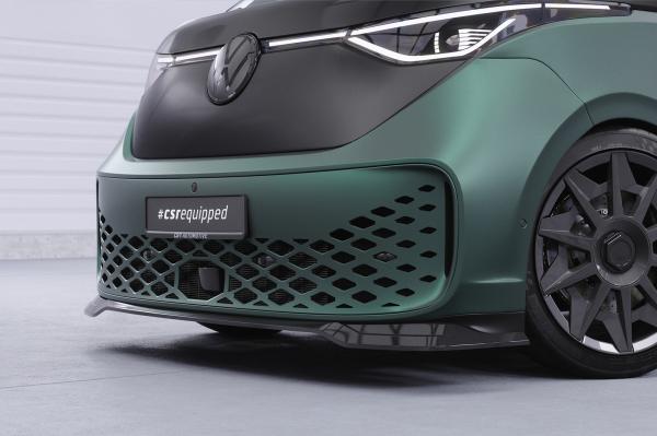 CSR Frontspoiler | Cup-Spoilerlippe mit ABE für VW ID. Buzz CSL875-G Glossy schwarz Hochglanz (keine Lackierung erforderlich)