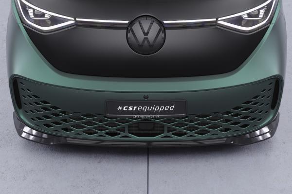 CSR Frontspoiler | Cup-Spoilerlippe mit ABE für VW ID. Buzz CSL875-G Glossy schwarz Hochglanz (keine Lackierung erforderlich)