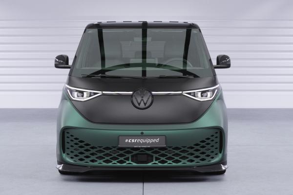 CSR Frontspoiler | Cup-Spoilerlippe mit ABE für VW ID. Buzz CSL875-G Glossy schwarz Hochglanz (keine Lackierung erforderlich)