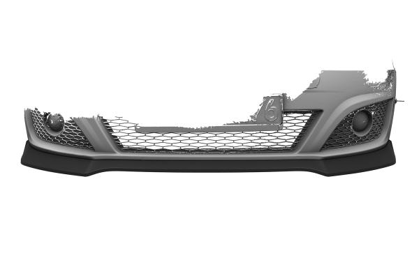 CSR Frontspoiler | Cup-Spoilerlippe mit ABE für Seat Leon 2 (Typ 1P) CSL876-L schwarz matt (Lackierung erforderlich)