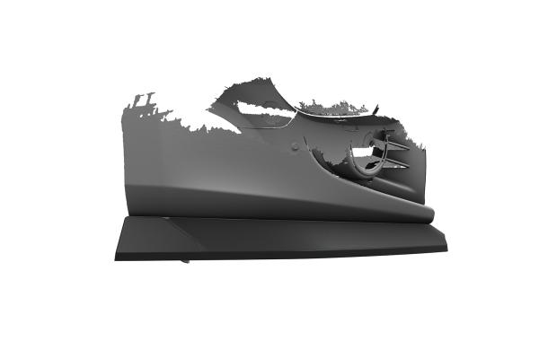 CSR Frontspoiler | Cup-Spoilerlippe mit ABE für VW Golf 6 (Typ 5K1) CSL877-L schwarz matt (Lackierung erforderlich)