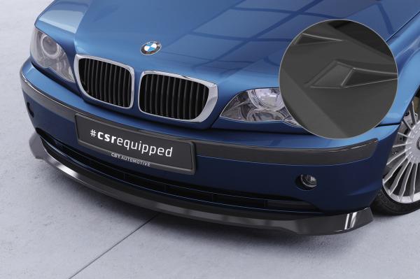 CSR Frontspoiler | Cup-Spoilerlippe mit ABE für BMW 3er E46 Limo / Touring CSL878-L Lackierung erforderlich (schwarz matt)