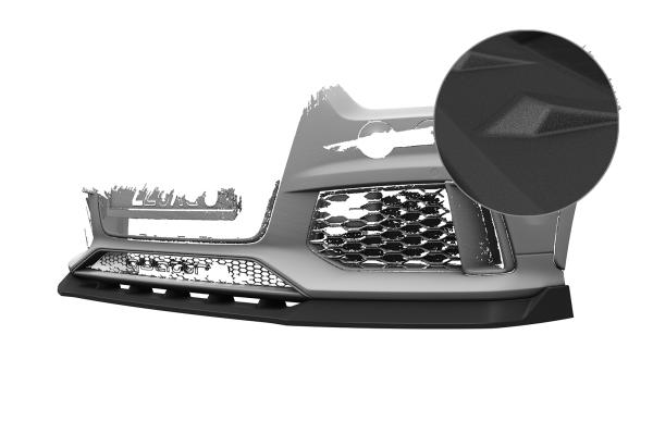 CSR Frontspoiler | Cup-Spoilerlippe mit ABE für Audi RSQ3 (8U) CSL879-S schwarz matt strukturiert (keine Lackierung erforderlich)