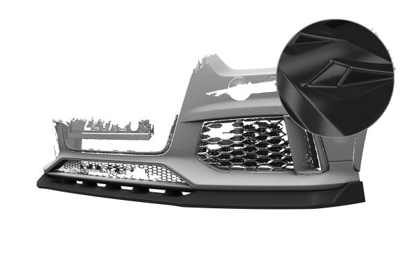 CSR Frontspoiler | Cup-Spoilerlippe mit ABE für Audi RSQ3 (8U) CSL879-G Glossy schwarz Hochglanz (keine Lackierung erforderlich)