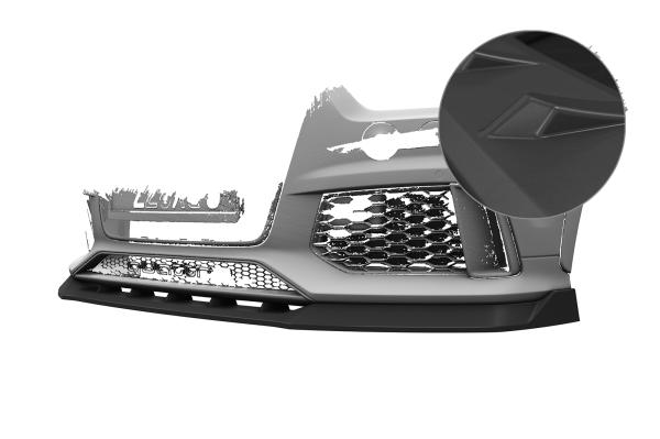 CSR Frontspoiler | Cup-Spoilerlippe mit ABE für Audi RSQ3 (8U) CSL879-L schwarz matt (Lackierung erforderlich)