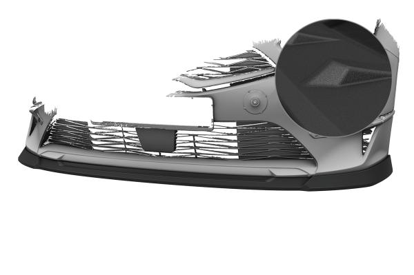 CSR Frontspoiler | Cup-Spoilerlippe mit ABE für Kia Ceed (CD) CSL883-S schwarz matt strukturiert (keine Lackierung erforderlich)