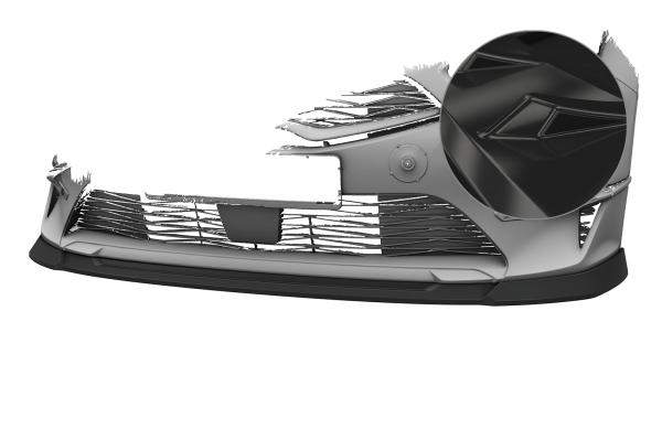 CSR Frontspoiler | Cup-Spoilerlippe mit ABE für Kia Ceed (CD) CSL883-G Glossy schwarz Hochglanz (keine Lackierung erforderlich)