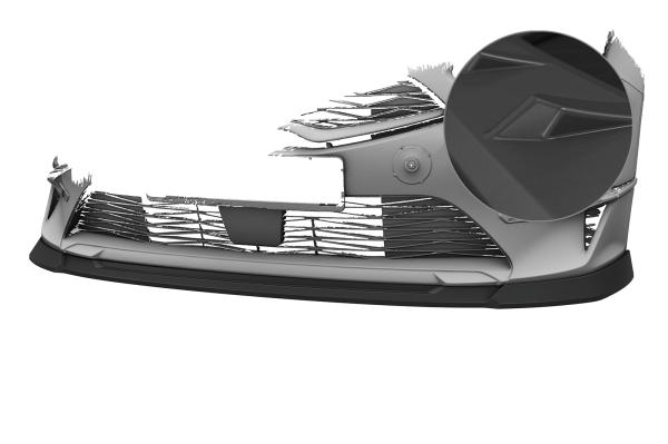 CSR Frontspoiler | Cup-Spoilerlippe mit ABE für Kia Ceed (CD) CSL883-L schwarz matt (Lackierung erforderlich)