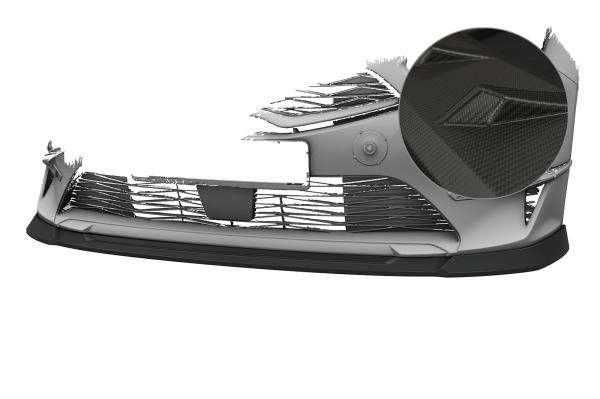 CSR Frontspoiler | Cup-Spoilerlippe mit ABE für Kia Ceed (CD) CSL883-M Carbon Look matt strukturiert (keine Lackierung erforderlich)