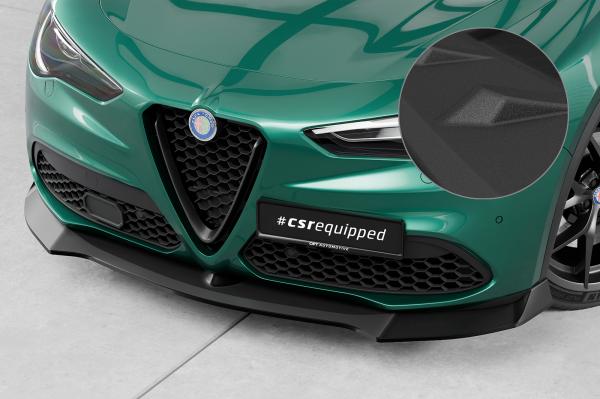 CSR Frontspoiler | Cup-Spoilerlippe mit ABE für Alfa Romeo Stelvio CSL886-S schwarz matt strukturiert (keine Lackierung erforderlich)