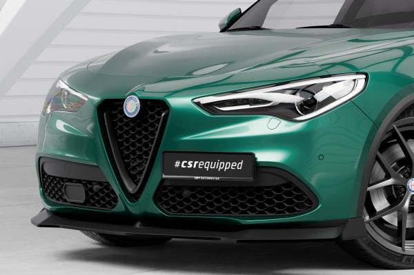 CSR Frontspoiler | Cup-Spoilerlippe mit ABE für Alfa Romeo Stelvio CSL886-L schwarz matt (Lackierung erforderlich)