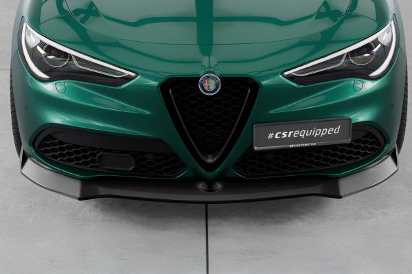 CSR Frontspoiler | Cup-Spoilerlippe mit ABE für Alfa Romeo Stelvio CSL886-L schwarz matt (Lackierung erforderlich)