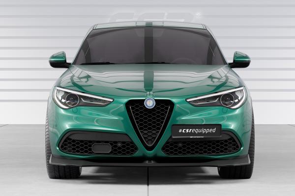 CSR Frontspoiler | Cup-Spoilerlippe mit ABE für Alfa Romeo Stelvio CSL886-L schwarz matt (Lackierung erforderlich)