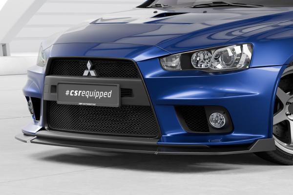 CSR Frontspoiler | Cup-Spoilerlippe mit ABE für Mitsubishi Lancer Evolution X CSL887-M Carbon Look matt strukturiert (keine Lackierung erforderlich)