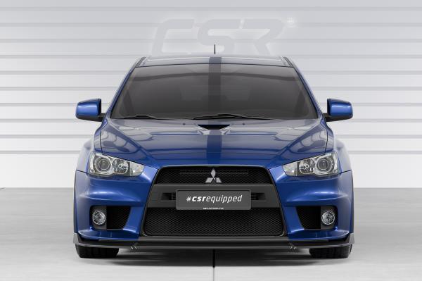 CSR Frontspoiler | Cup-Spoilerlippe mit ABE für Mitsubishi Lancer Evolution X CSL887-M Carbon Look matt strukturiert (keine Lackierung erforderlich)